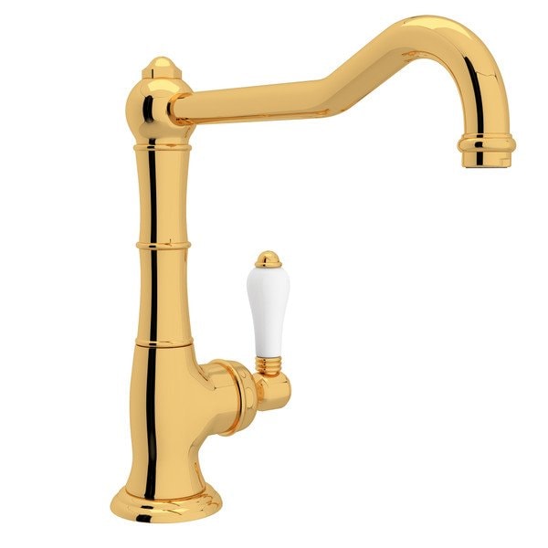 Rohl Cinquanta Single Hole Faucet In Italian Brass A3650/11LPIB2 Zoro